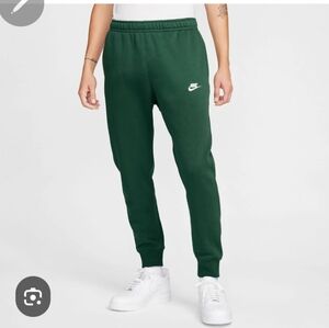 Nike Men's Forest Green Fleece Sweatpants Sz L